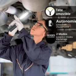 - Baladeuse LED Sans Fil, Rechargeable USB, 200 Lumens - BL250R-Xanlite Hot