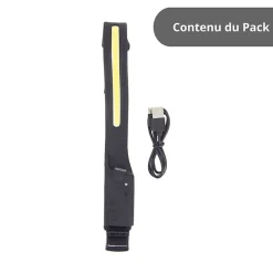 - Lampe frontale LED rechargeable, USB 300 lumens, sensor intégré - FR450SSTRIP-Xanlite Discount