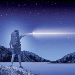 - Lampe Torche LED Métallique, x3 Modes d'Eclairage, 600 Lumens, Piles Incluses - TO600M-Xanlite Online