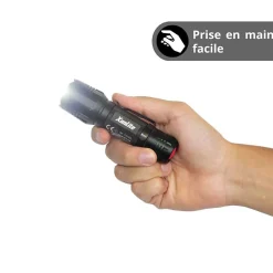 - Lampe Torche LED Métallique, x3 Modes d'Eclairage, 600 Lumens, Piles Incluses - TO600M-Xanlite Online