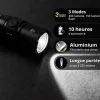 - Lampe Torche LED Métallique, x3 Modes d'Eclairage, 300 Lumens, Piles Incluses - TO250S^Xanlite Outlet