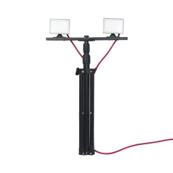- Projecteur de Chantier LED sur Pied, Filaire, x2 Projecteurs 20 W, 2800 Lumens - PR20W2T^Xanlite