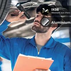 - Torche LED rechargeable USB-C, ou piles, 1000 lumens - TO1000RIP-Xanlite Online