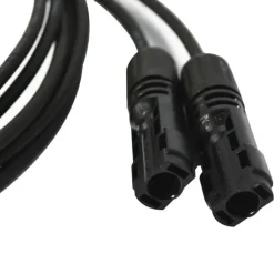2x1m Allonge câble solaire 4mm² - MC4 - (Noir - Noir)-Staubli Best